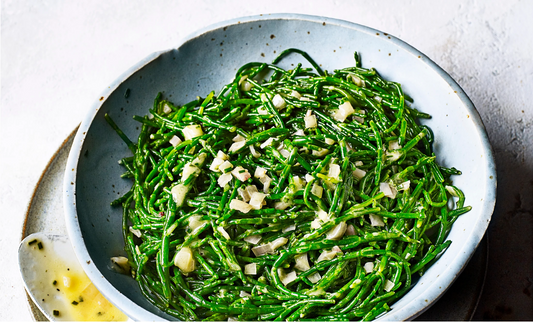 Samphire with beurre blanc